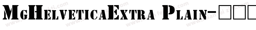 MgHelveticaExtra Plain字体转换